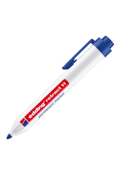 Marcatore permanente 11 Retract punta conica blu Edding 4-11003