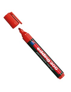 Marcatore permanente 300 punta conica rosso Edding 4300002 EDDING PERMANENTI