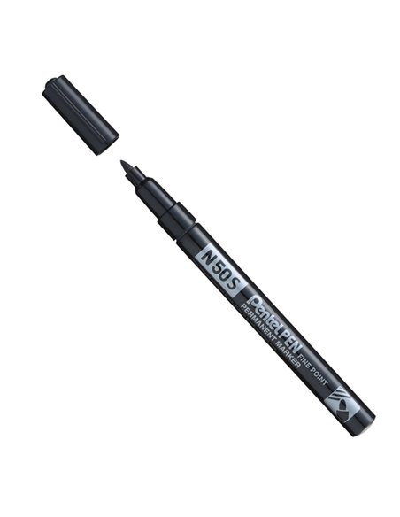 Marcatore N50 slim nero punta tonda 3,18mm Pentel N50S-A PENTEL PERMANENTI