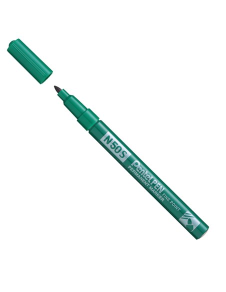 Marcatore N50 slim verde punta tonda 3,18mm Pentel N50S-D