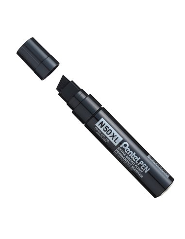 Marcatore N50 extra large nero punta a scalpello 8-15,4mm Pentel N50XL-A