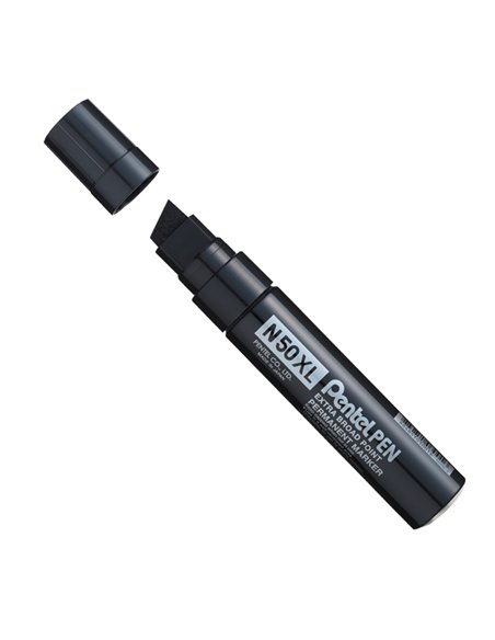 Marcatore N50 extra large nero punta a scalpello 8-15,4mm Pentel N50XL-A
