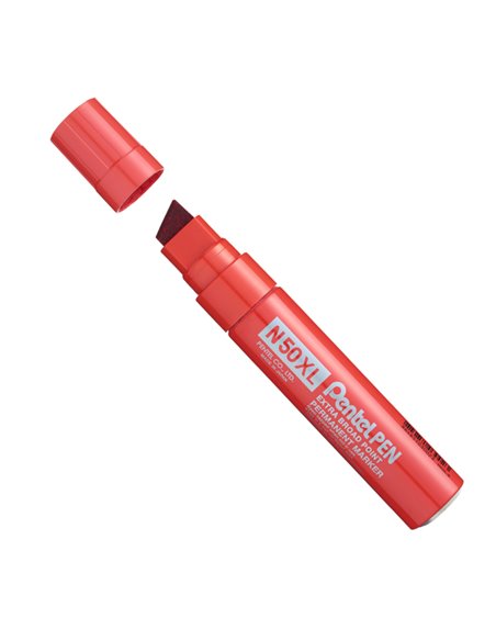 Marcatore N50 extra large rosso punta a scalpello 8-15,4mm Pentel N50XL-B PENTEL PERMANENTI