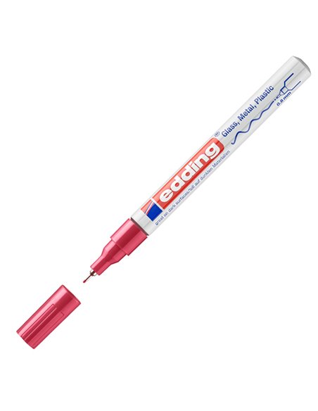 Marcatore EDDING 780 punta extra fine vernice rosso 4-780-9-002 EDDING A VERNICE