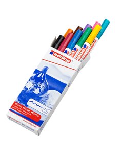 Astuccio 10 marcatori Edding 751 punta fine vernice colori assortiti 4-751-9-999 EDDING A VERNICE