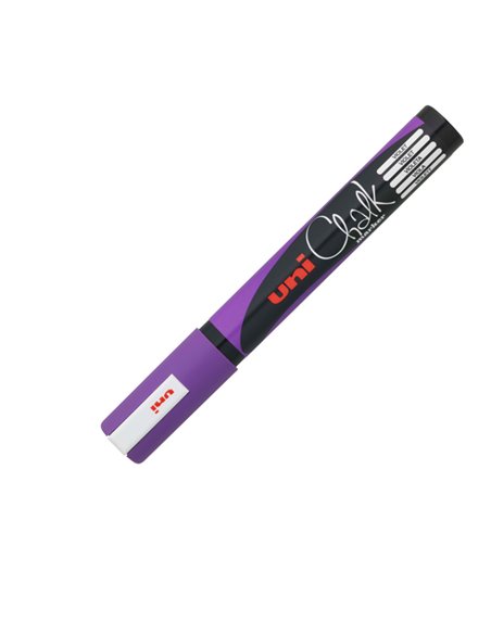 Marcatore a gesso liquido UNI CHALK p.tonda viola UNI MITSUBISHI M PWE5M VI