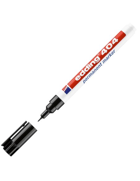 Marcatore permanente extra-fine Edding 404 punta 0,75mm nero 4-404001 EDDING PERMANENTI