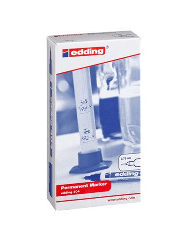 Marcatore permanente extra-fine Edding 404 punta 0,75mm rosso 4-404002 EDDING PERMANENTI