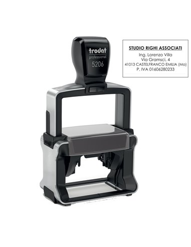 Timbro Professional 5206 56x33mm 8righe personaliz autoinch. TRODAT 119722 TRODAT TIMBRI AUTOINCHIOSTRANTI