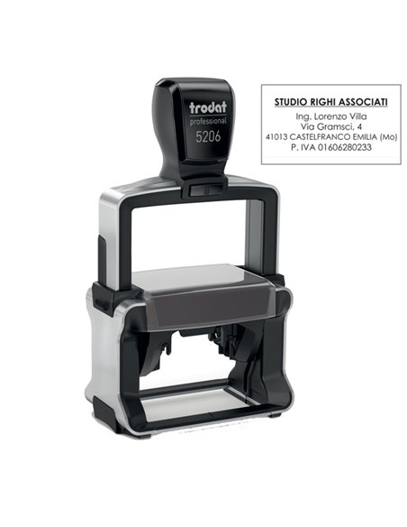 Timbro Professional 5206 56x33mm 8righe personaliz autoinch. TRODAT 119722 TRODAT TIMBRI AUTOINCHIOSTRANTI