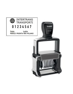Timbro Professional 4.0 5558/PL NUMERATORE 8 colonne 5mm autoinch. TRODAT 120204 TRODAT DATARI-NUMERATORI-POLINOMI