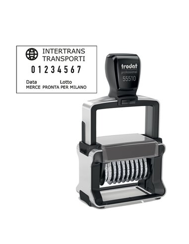 Timbro Professional 4.0 55510/PL NUMERATORE 10 colonne 5mm autoinch. TRODAT 120205 TRODAT DATARI-NUMERATORI-POLINOMI
