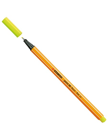 Astuccio 6 pennarelli Point 88 colori neon assortiti 88/6-1 Stabilo 88/6-1 STABILO FINELINER