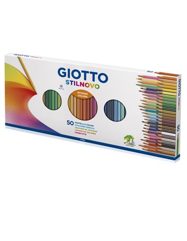 ASTUCCIO 50 PASTELLI STILNOVO GIOTTO F500240 GIOTTO PASTELLI COLORATI