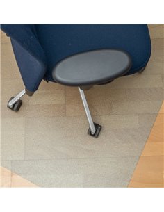 Tappeto salvapavimenti 90x120cm Rettangolare in plastica riciclata K490011 PAPERFLOW PENSILINE-TAPPETI-ZERBINI