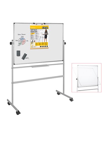 Lavagna magnetica girevole Professional 90x120cm Bi-Office QR0203 BI-OFFICE LAVAGNE MAGNETICHE