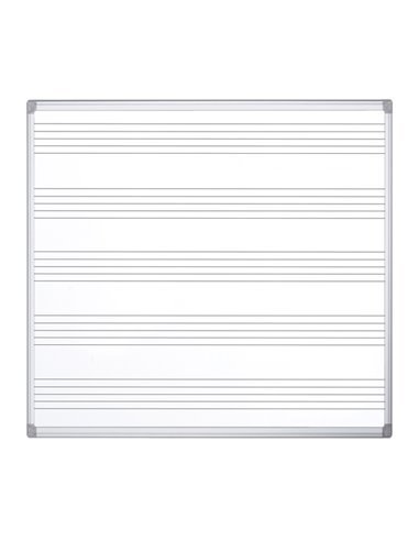 Lavagna magnetica con pentagramma 120x120cm Maya Musica Bi-Office CR1791170