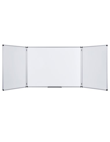 Lavagna magnetica smaltata 90x240cm Maya Trio Bi-Office TR02030207170 BI-OFFICE LAVAGNE MAGNETICHE