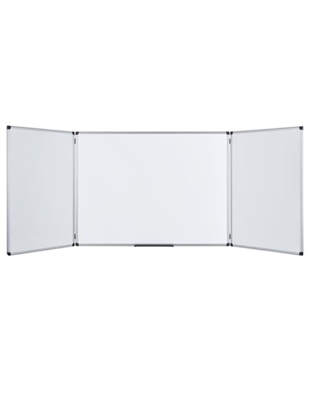 Lavagna magnetica smaltata 90x240cm Maya Trio Bi-Office TR02030207170 BI-OFFICE LAVAGNE MAGNETICHE