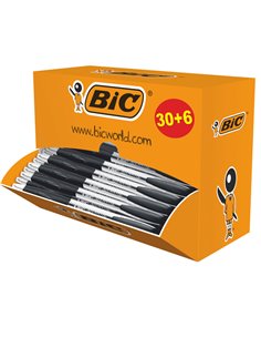 Value pack 30+6 penne sfera scatto Atlantis nero 1.0mm Bic 920287 BIC A SCATTO