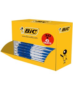 Value pack 30+6 penne sfera scatto Atlantis blu 1.0mm Bic 920286