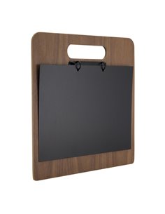 Porta menU' Chopping Board in legno con anelli 32,7x30cm Securit MC-WALA4-CH 2