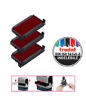 Blister da 3 tamponi 6/4911 rosso Trodat 1492