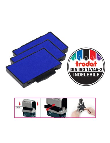 Blister da 3 tamponi 6/53 blu Trodat 1525