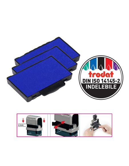 Blister da 3 tamponi 6/53 blu Trodat 1525