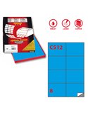 Etichetta adesiva C/512 blu 100fg A4 105x74,25mm (8et/fg) Markin X210C512BL