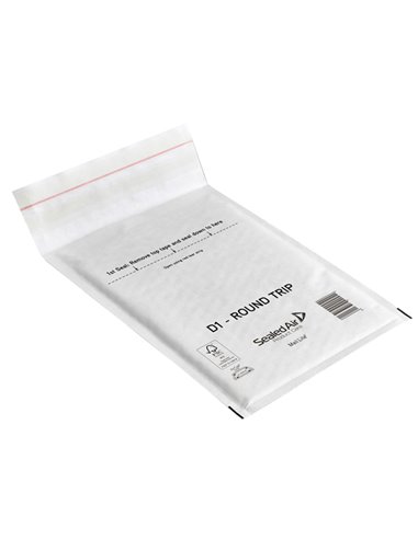 Conf.100 Buste imbottite Bianche D 18x26cm Andata-Ritorno Mail Lite® Round Trip 100935833