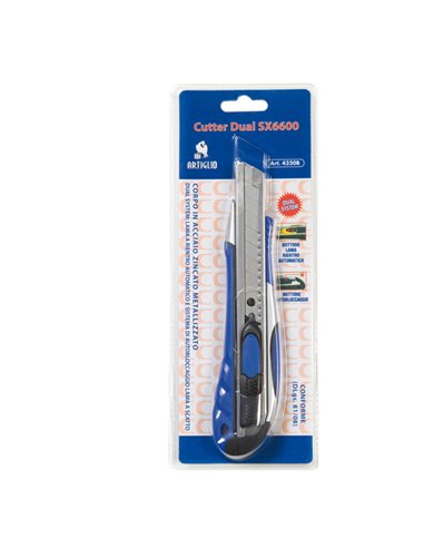 Cutter Dual System SX-6600 Lama larga 18mm Artiglio 4320B ITERNET CUTTER DA LAVORO