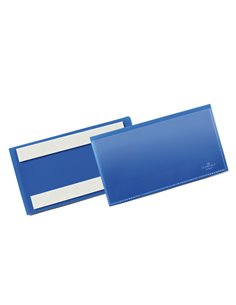 50 buste identificazione con bande adesive 150x67mm 1762 Durable 1762-07 DURABLE BUSTE PER IDENTIFICAZIONE E LEGGII