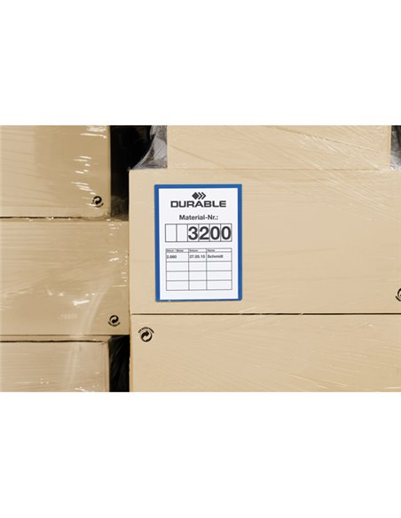 50 buste identificazione con bande adesive 210x297mm A4-vert) 1797 Durable 1797-07 DURABLE BUSTE PER IDENTIFICAZIONE E LEGGII