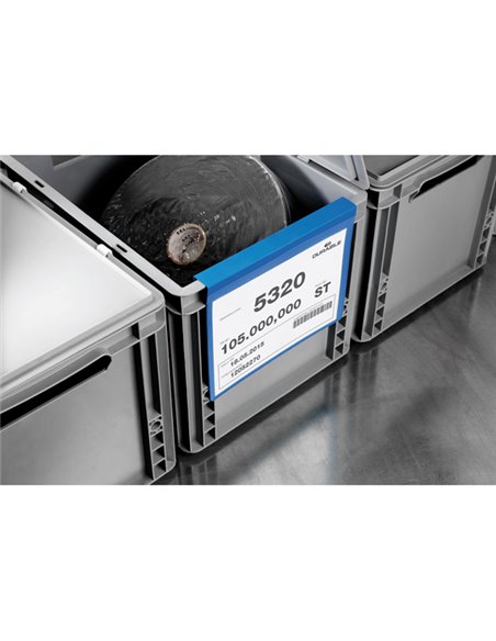 50 buste identificazione con aletta 210x297mm (A4-oriz) 1723 Blu Durable 1723-07 DURABLE BUSTE PER IDENTIFICAZIONE E LEGGII