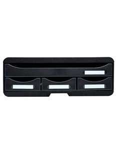 Cassettiera Toolbox 4 cassetti nero Exacompta 319714D EXACOMPTA CASSETTIERE DA SCRIVANIA 2
