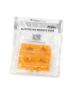 Blister 20 Portamonete in PVC 20cent arancio 8004/20 HolenBecky PORTAVALORI-CASSEFORTI