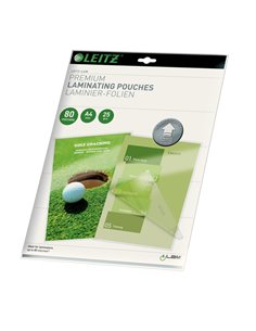 Scatola 25 pouches UDT 80x2micron 216X303mm Leitz 74790000 LEITZ POUCHES PER PLASTIFICARE
