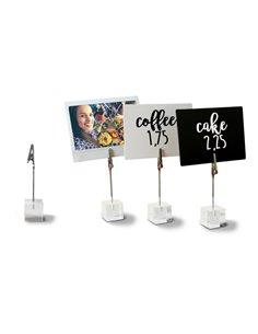 Set 6 Porta Tag a pinza in acrilico TAG-HLD-AC Securit TAG-HLD-AC 2