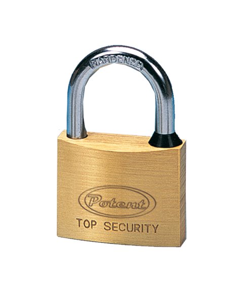 Lucchetto ad arco in ottone massiccio 40MM dim 62X40X14mm PT2740B METALPLUS PORTACHIAVI-LUCCHETTI