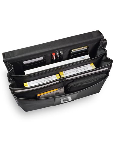 Cartella in tessuto extra strong nero dim. 44x31x20 CityTime 61335. City Time BORSE-CARTELLE-VALIGIE