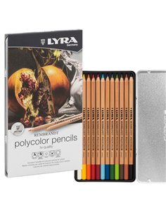 ASTUCCIO METALLO 12 pastelli colorati REMBRANDT POLYCOLOR Lyra L2001120 LYRA MATITE-PASTELLI-ACCESSORI
