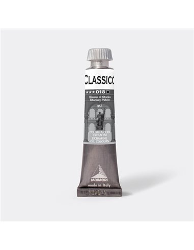 Colore a olio extrafine 20ml bianco di titanio Maimeri M0302018 MAIMERI TEMPERE VERNICI E ACQUERELLI