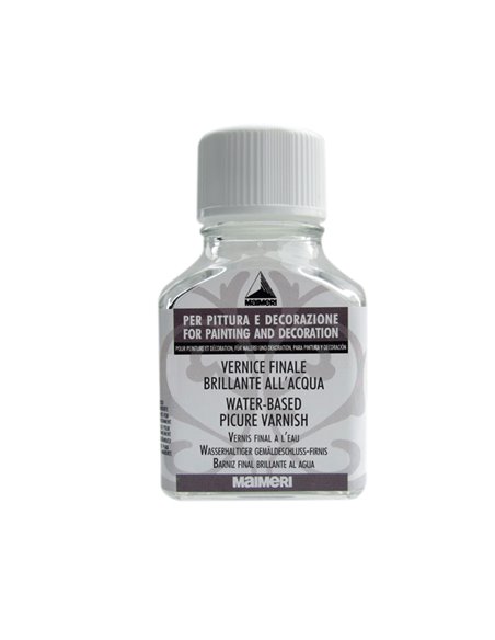 Flacone 75ml vernice finale brillante all'acqua Maimeri M5816668 MAIMERI TEMPERE VERNICI E ACQUERELLI