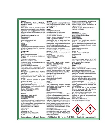 Bombola 400 ml fissativo spray Maimeri M5832609 MAIMERI TEMPERE VERNICI E ACQUERELLI