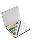 Acquerelli AQUAFINE Scatola met. 10 godet +pennello+tavolozza Daler Rowney D131900910