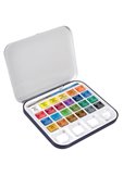 Acquerelli AQUAFINE Scatola met. 24 godet +pennello+tavolozza Daler Rowney D131900924