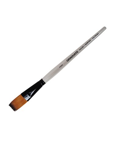 Pennello sintetico Graduate Piatto extra lungo manico corto n.3/4 Daler Rowney D212121075 DALER ROWNEY ACCESSORI PER PITTURA