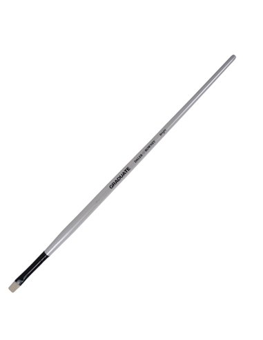 Pennello setola naturale Graduate piatto corto n.6 manico lungo Daler Rowney D212141006 DALER ROWNEY ACCESSORI PER PITTURA