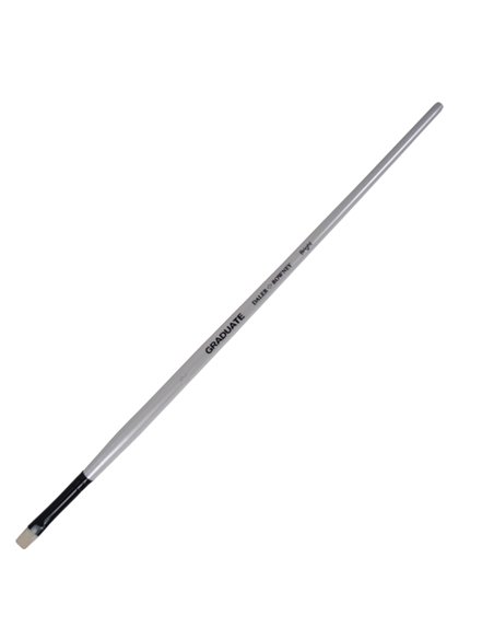 Pennello setola naturale Graduate piatto corto n.6 manico lungo Daler Rowney D212141006 DALER ROWNEY ACCESSORI PER PITTURA